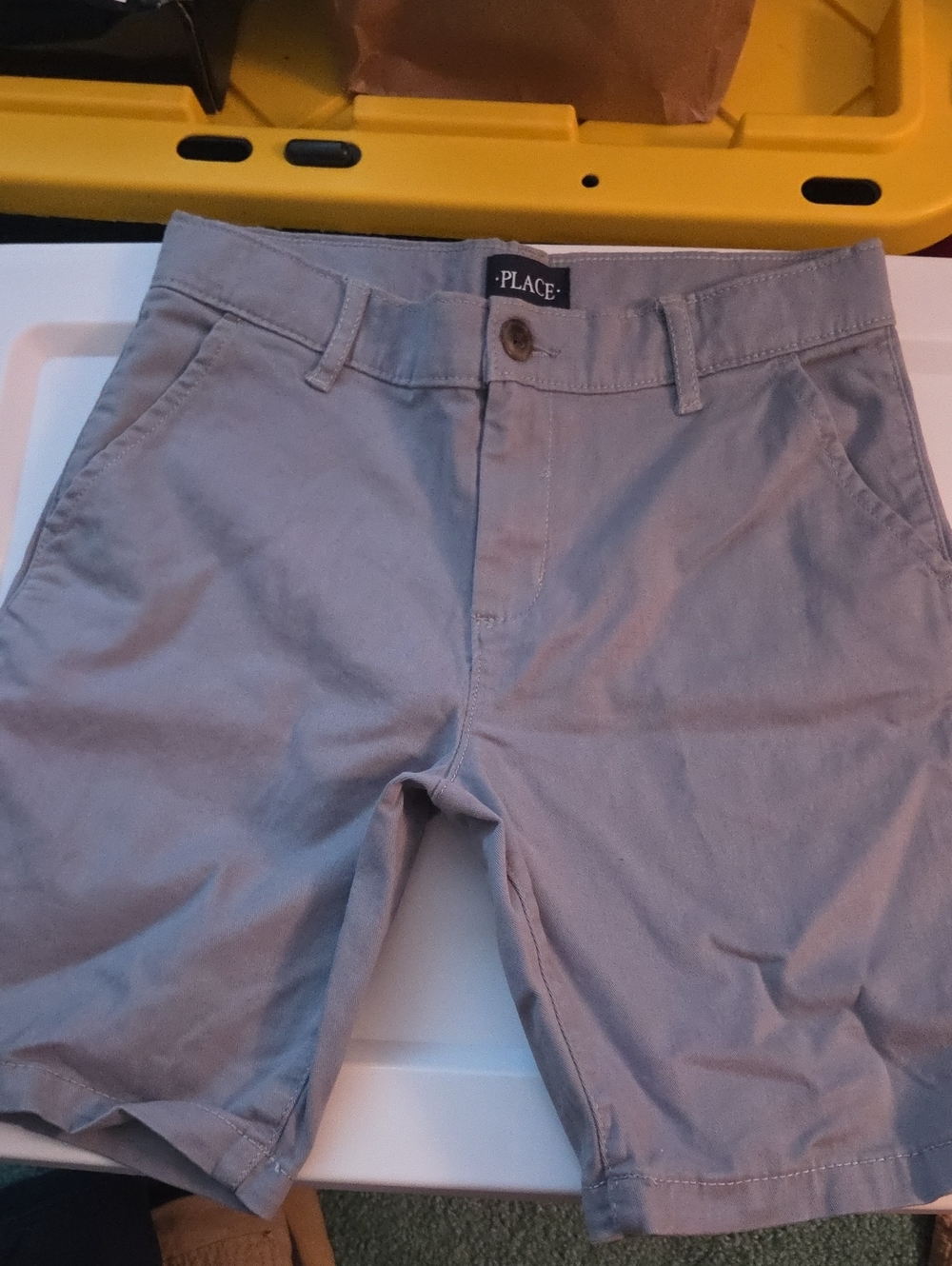 The Children's Place Light Gray Chino Shorts